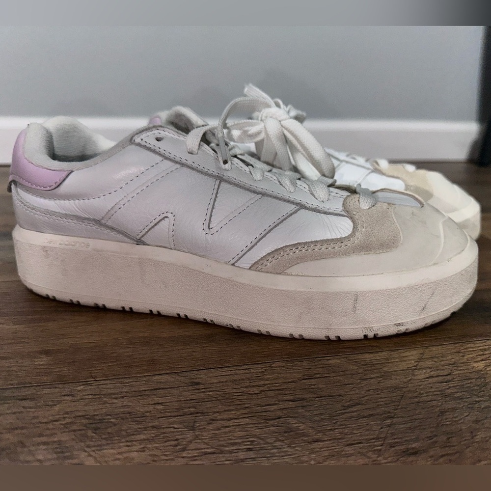 New Balance CT302 White Matte Pink Sneakers 9.5 Women's - Picture 4 of 7